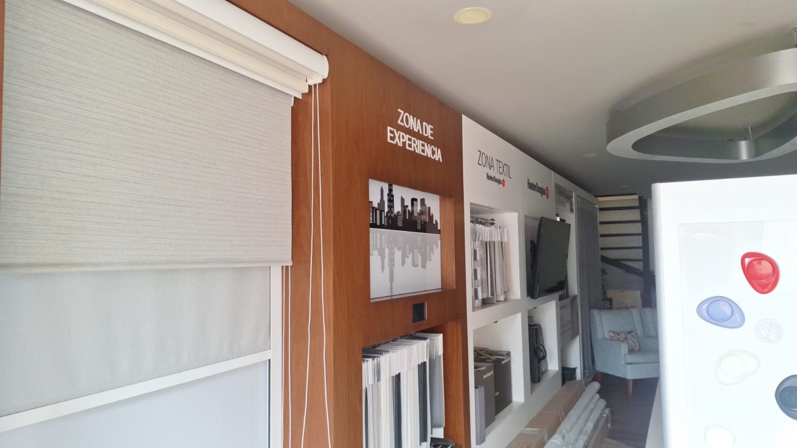 Interior showroom, Zona de Experiencia